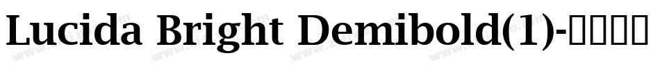 Lucida Bright Demibold(1)字体转换